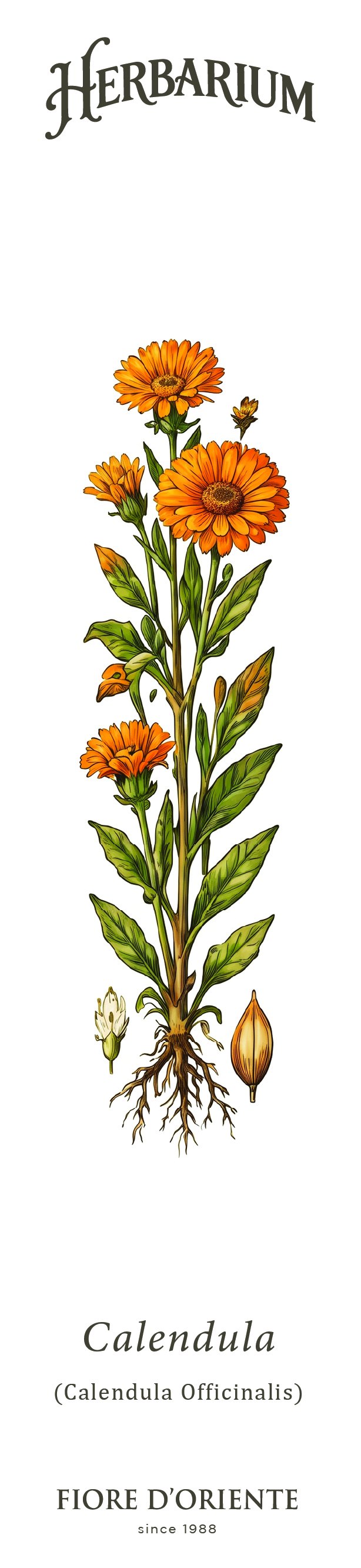 Segnalibro Herbarium - La Calendula