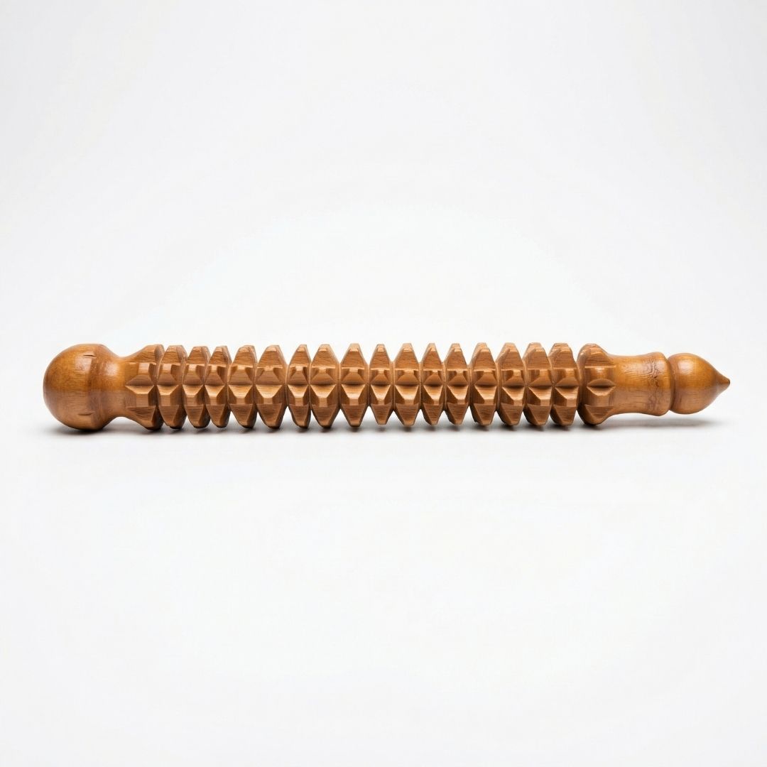 Massaggiatore Manuale in Legno – Piccolo, 15x2 cm