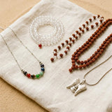 Upload the image to the Gallery viewer, Rock Crystal Mala Vibrational Necklace - 7mm