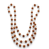 Upload the image to the Gallery viewer, Rudraksha Vibrational Necklace Crystals and Seeds - 7mm