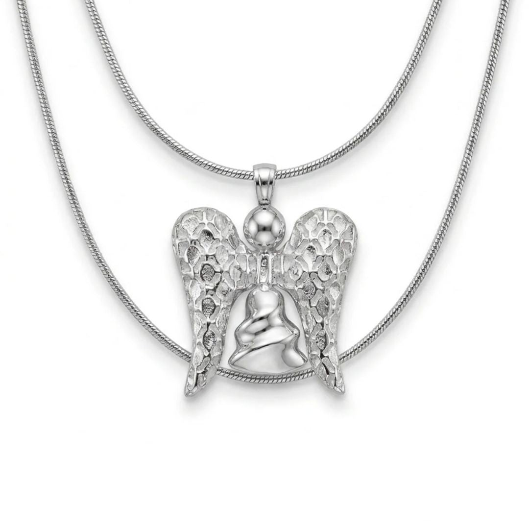 Collana con Angelo in Argento 925