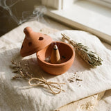 Upload the image to the Gallery viewer, Flower Incense Holder in Stone