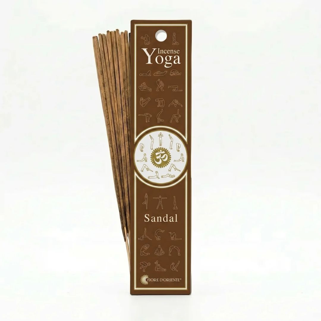 Yoga Incense – Sandal | Incenso Naturale, 10 Sticks – Certificato ICEA