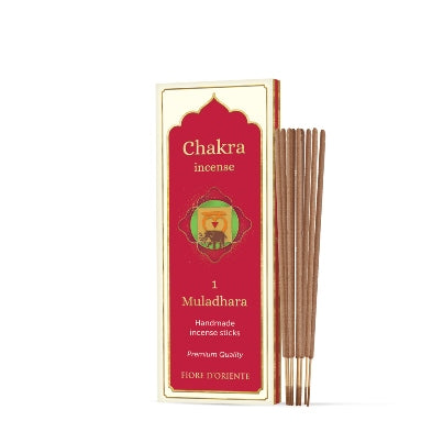Chakra Räucherstäbchen 10 Stäbchen - Muladhara - Natürlicher Räucherstäbchen