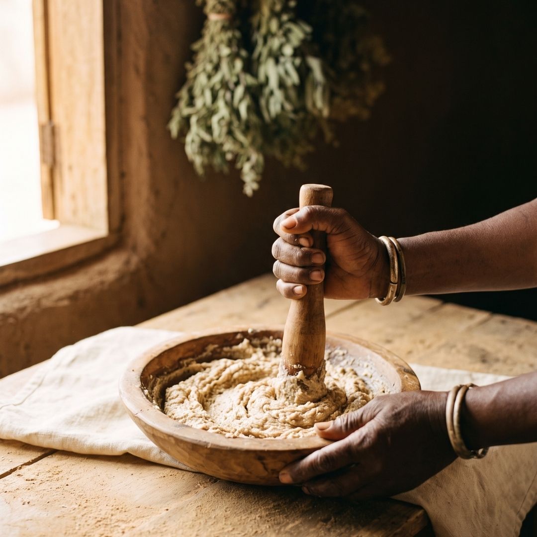 Reine Sheabutter 100% Unraffiniert mit Bio-Lavendel ätherischem Öl Zweitbild