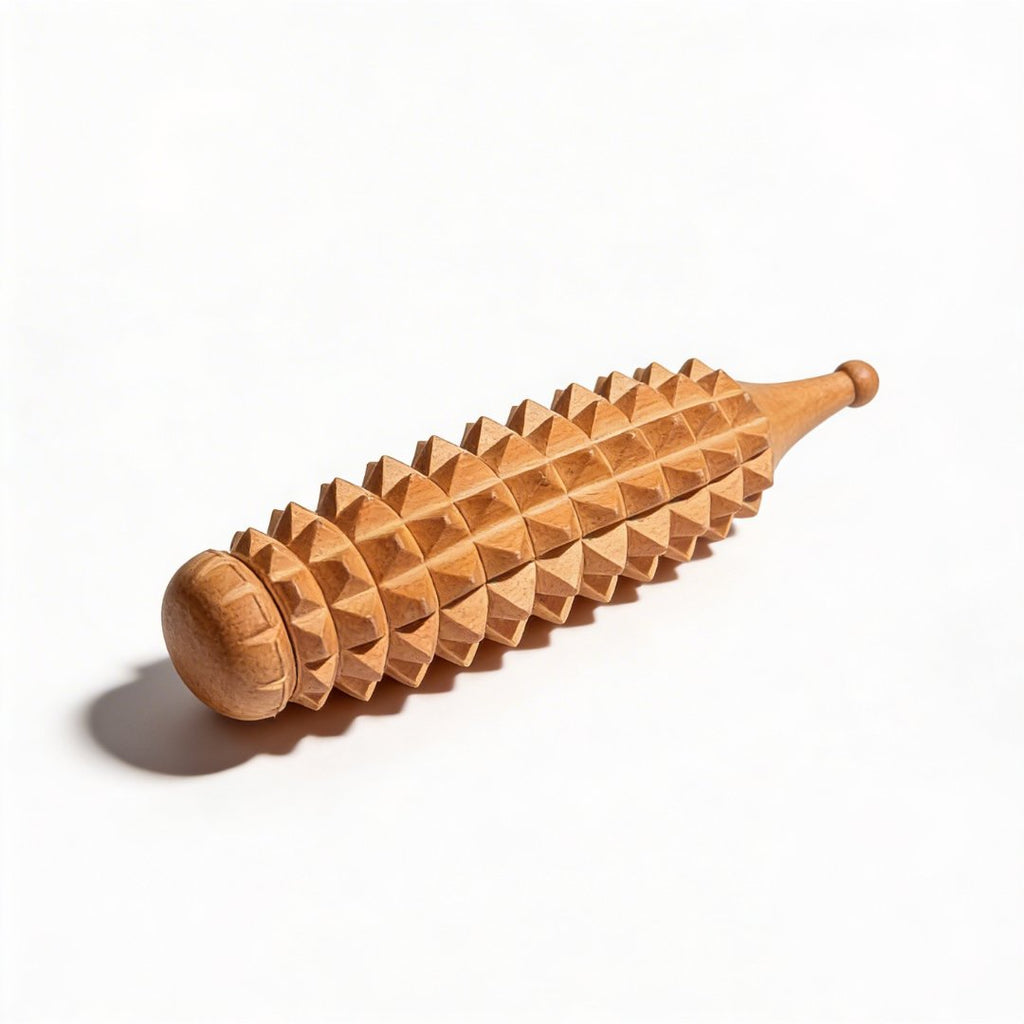Kit Massaggio Ayurvedico in Legno – Set 6 Pezzi per Corpo e Piedi
