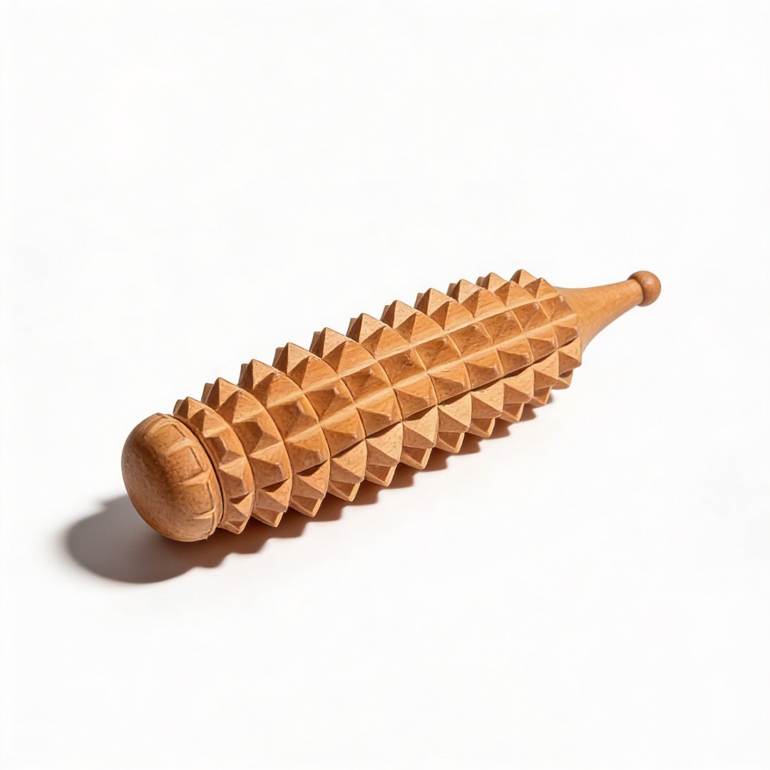 Kit Massaggio Ayurvedico in Legno – Set 6 Pezzi per Corpo e Piedi