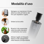 AromaLuxe – Diffusore Oli Essenziali Senza Fili in Alluminio Nero