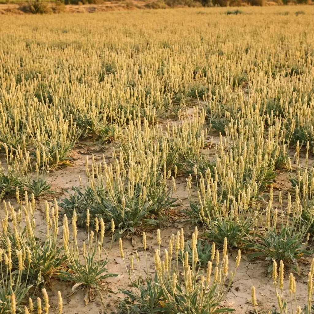 Plantago ovata plants
