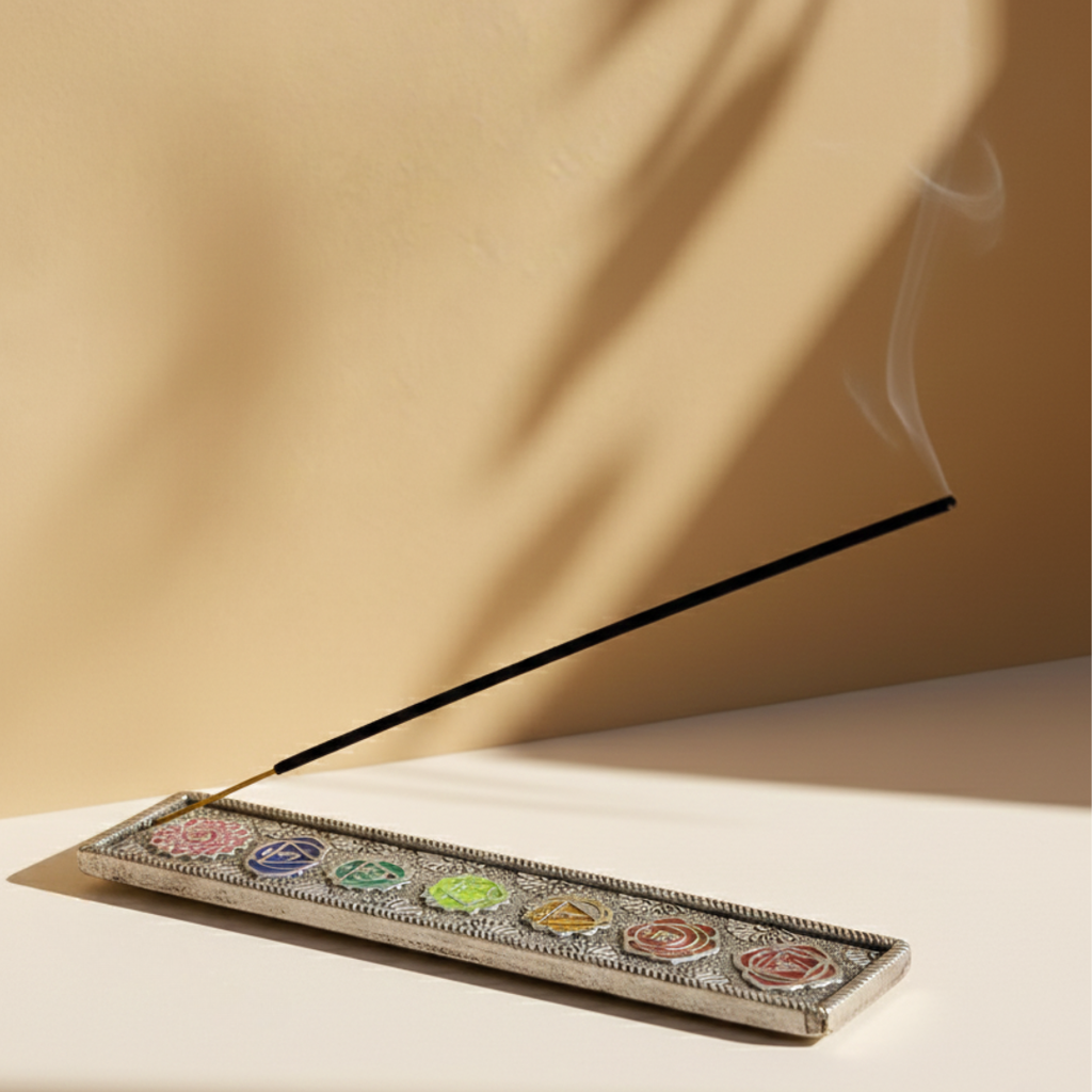 Porta Incensi in alluminio - Chakra