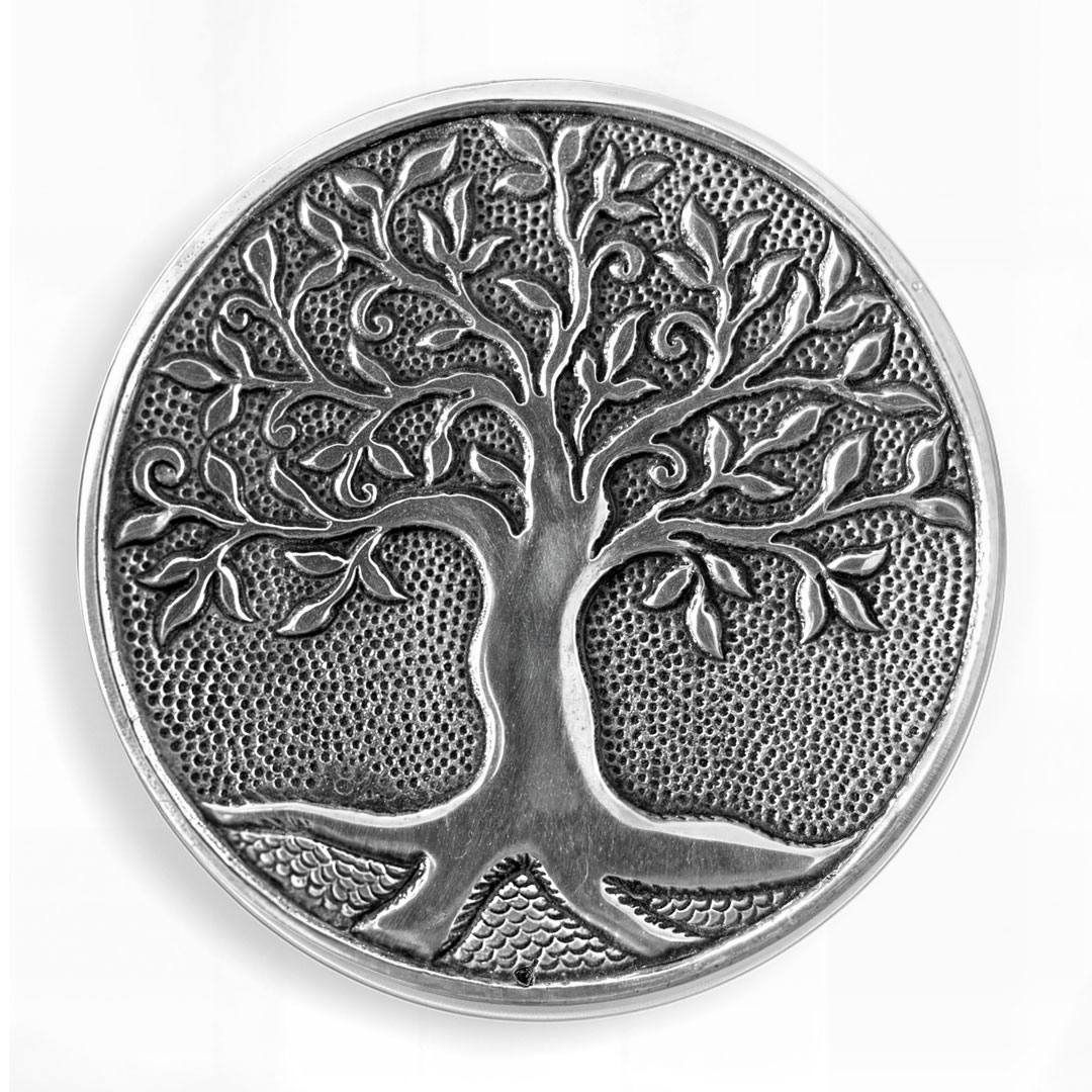 Portaincensi in alluminio - Albero della vita