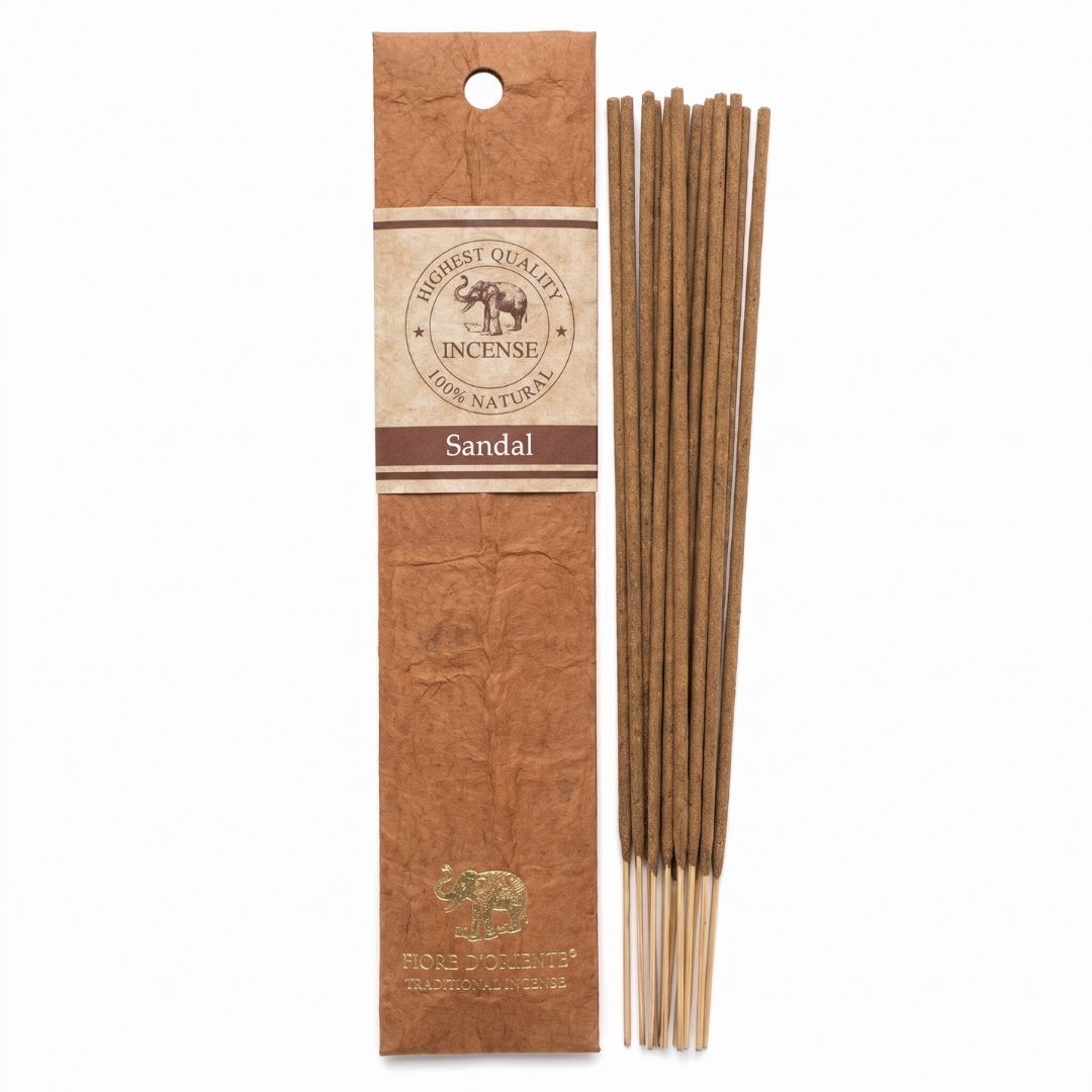 Golden Elephant Incense – Sandalwood | Natural Incense in Handmade Paper from Nepal Main image