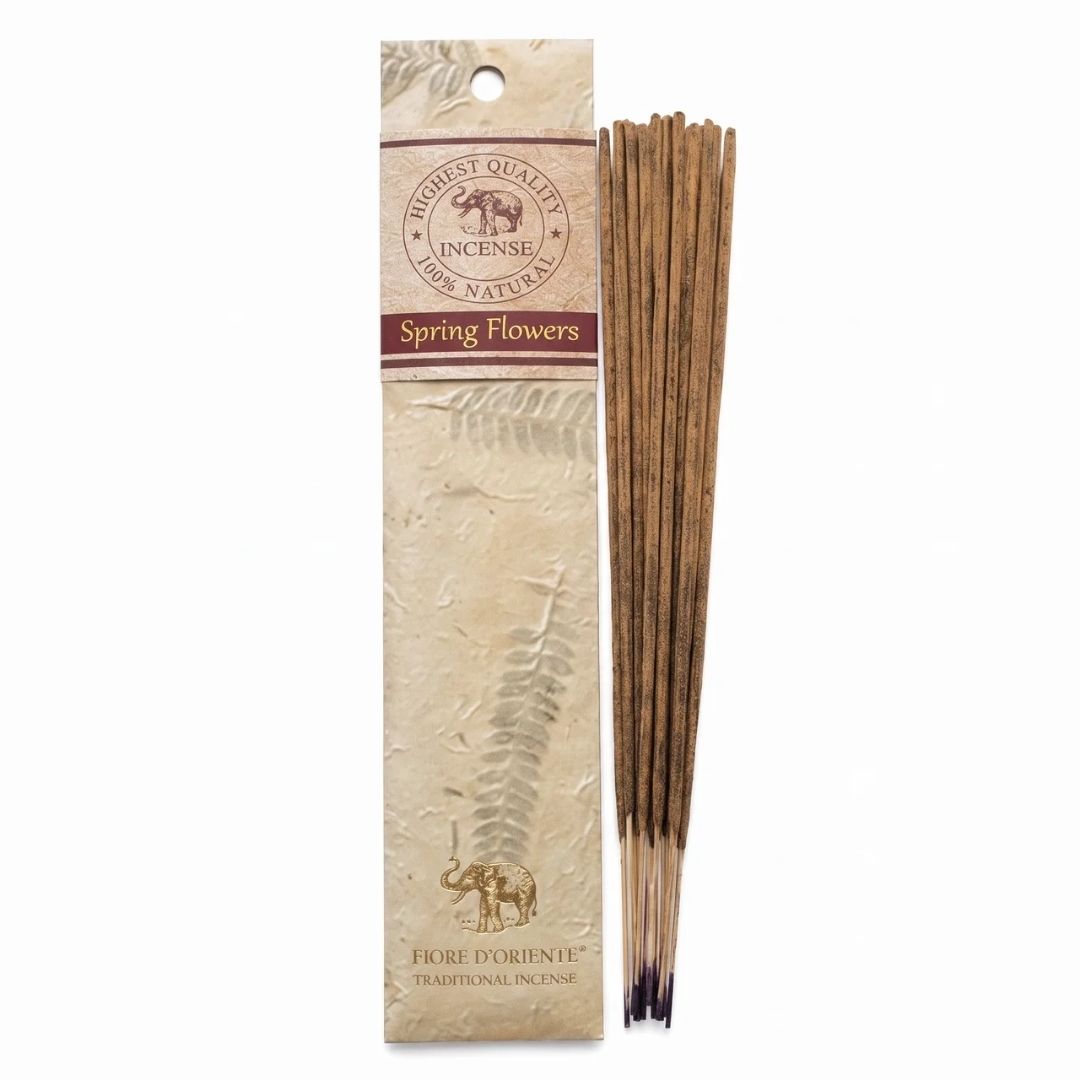 Encens Golden Elephant – Fleurs de Printemps | Encens Naturel en Papier Fait Main au Népal