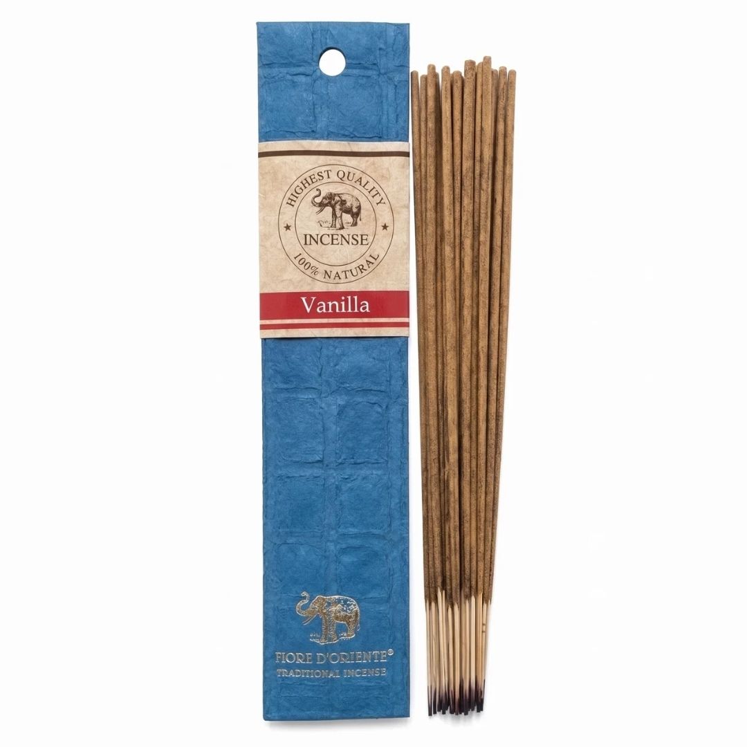 Golden Elephant Incense – Vanilla | Natural Handmade Paper Incense from Nepal Main image