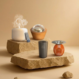 Carica l&#39;immagine nel visualizzatore di Gallery, AromaLuxe – Diffusore Oli Essenziali Senza Fili in Alluminio Nero