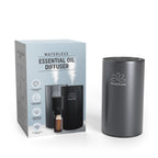 AromaLuxe – Diffusore Oli Essenziali Senza Fili in Alluminio Nero