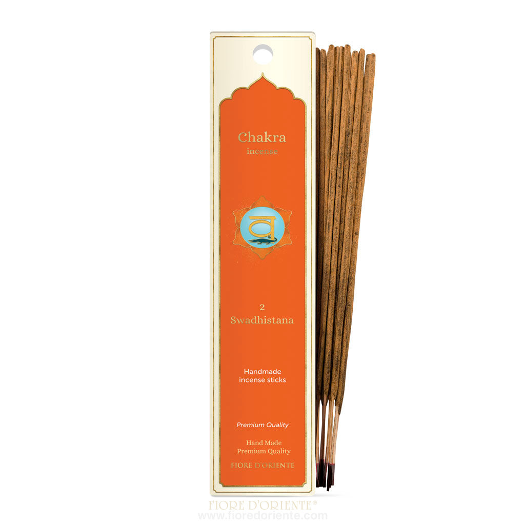 20 Sticks Chakra Incense - Swadhistana - Incenso Naturale Immagine secondaria del prodotto