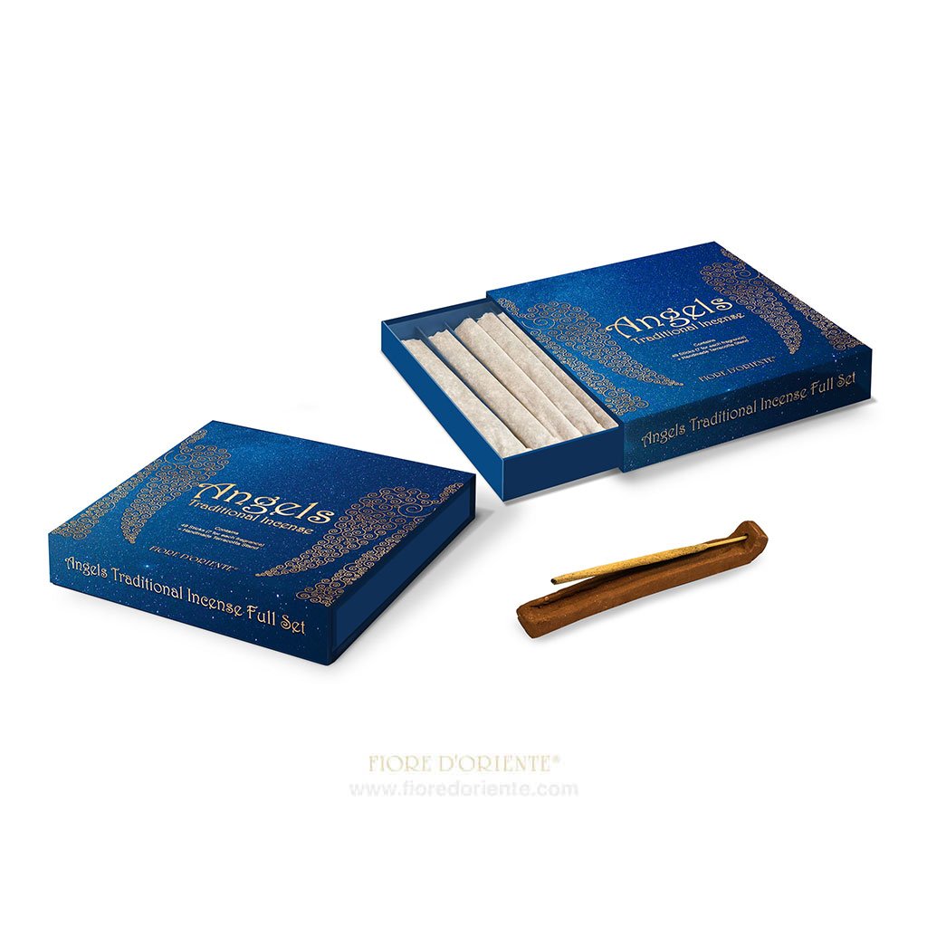 Angel Traditional Incense Full Set – 49 Bastoncini con Portaincensi