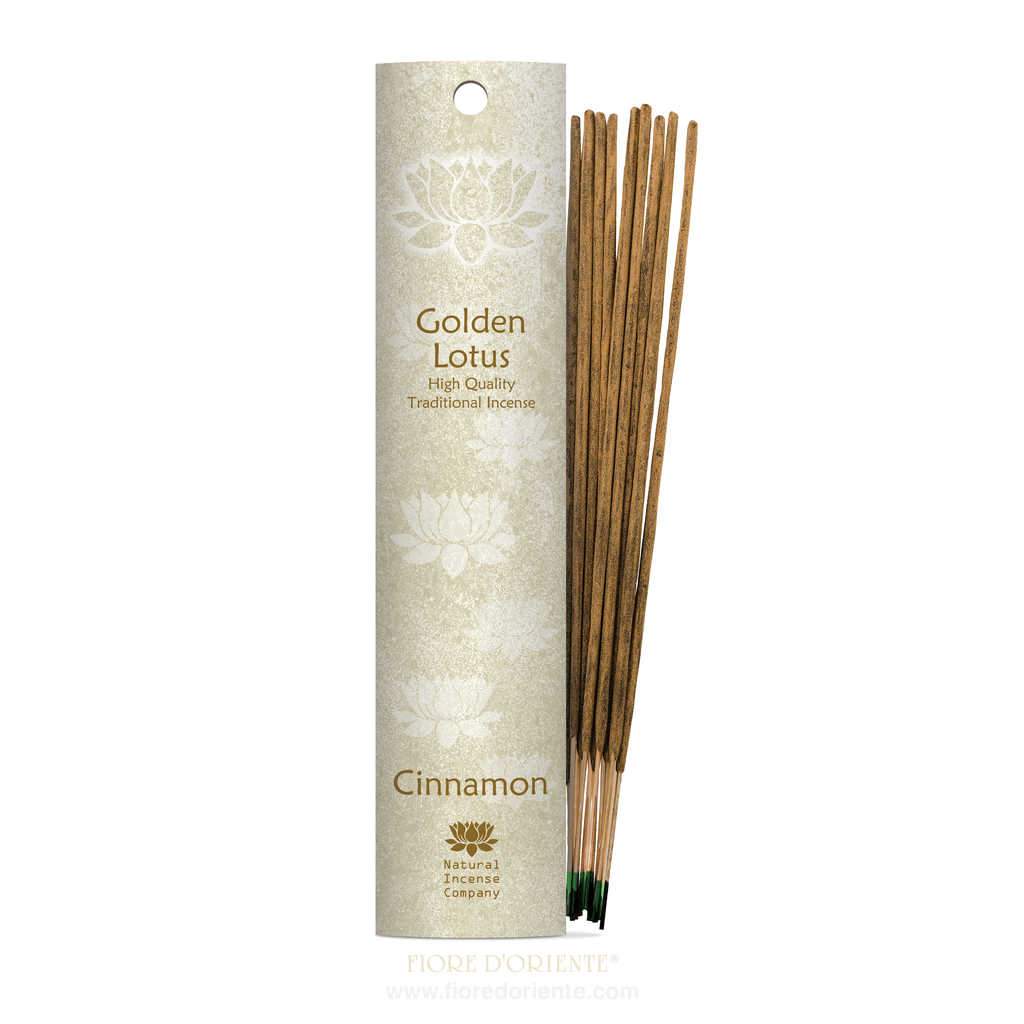 Incenso Naturale - Cinnamon Golden Lotus – Fiore D'Oriente