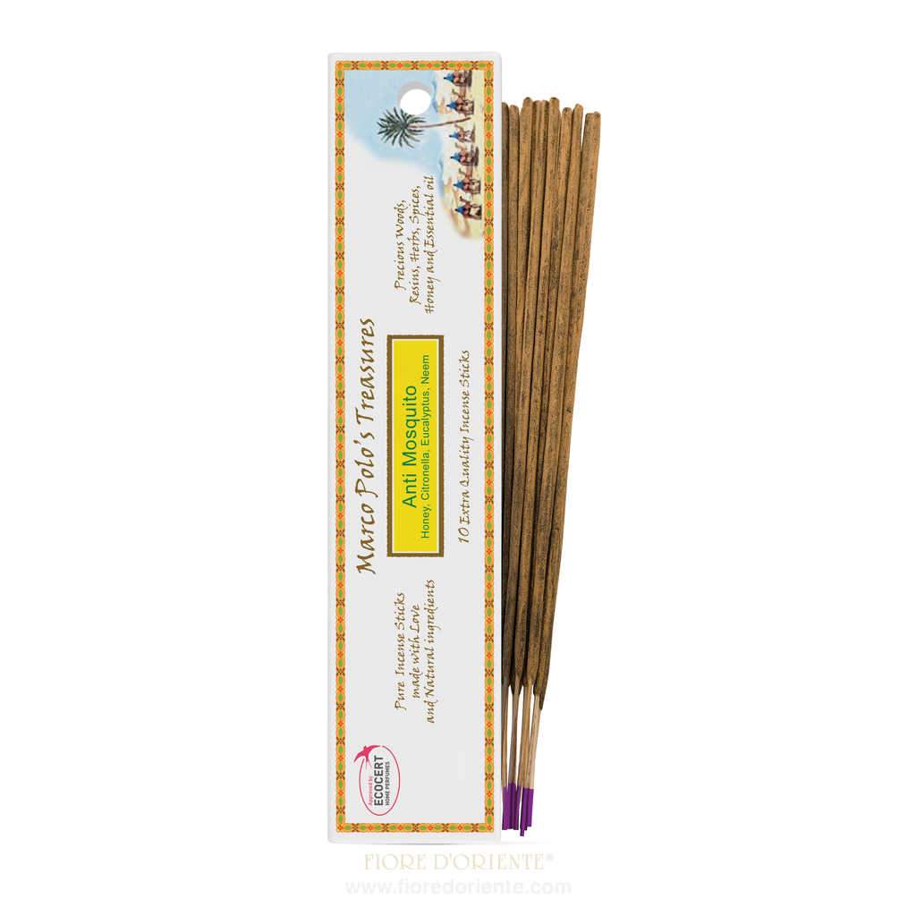 Marco Polo Incensi 10 Sticks - Incenso Naturale - Neem & Citronella