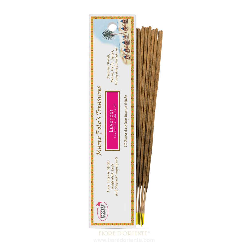 Marco Polo Incensi 10 Sticks - Incenso Naturale - Lavanda
