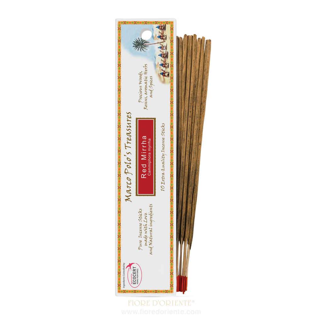 Marco Polo Räucherstäbchen 10 Stäbchen - Natürlicher Räucherstäbchen - Roter Mirrha Hauptbild