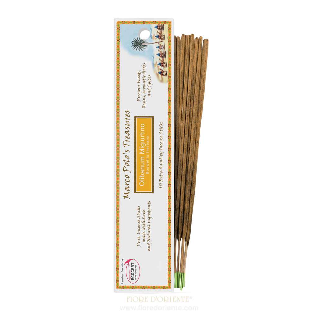 Marco Polo Räucherstäbchen 10 Stäbchen - Natürlicher Räucherstäbchen - Olibanum Migiurtino Hauptbild