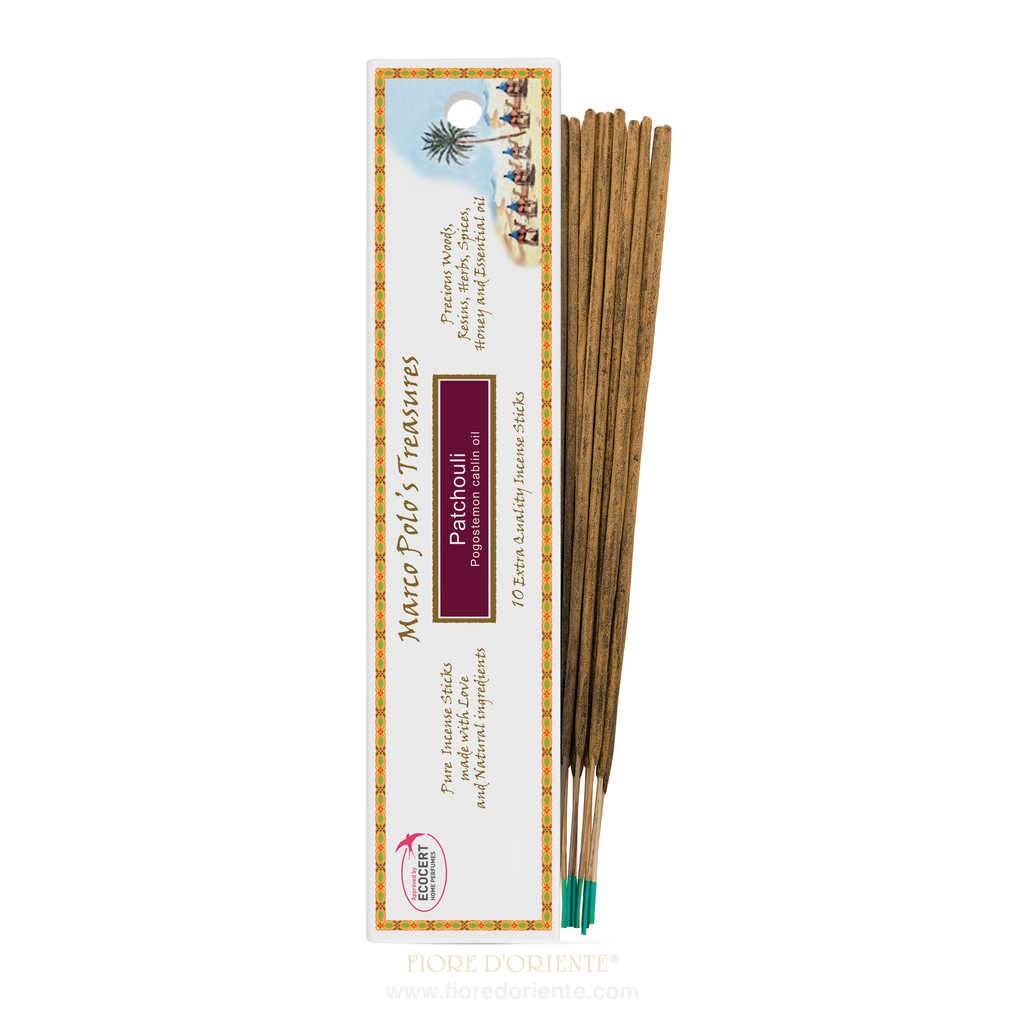 Marco Polo Räucherstäbchen 10 Stäbchen - Natürlicher Räucherstäbchen - Patchouli Hauptbild