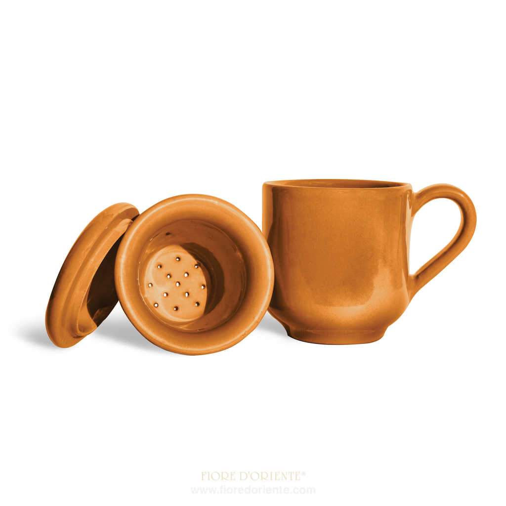 Emaillierte Terrakotta-Tasse - 3 Stück