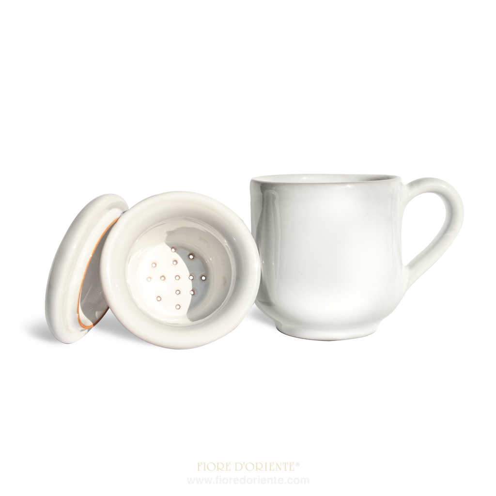 Tazza in Terracotta Bianca- 3 pezzi