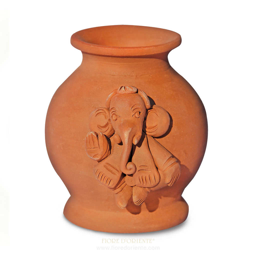 Vasenförmiger Räucherstäbchenhalter – Handgefertigte Keramik 9 x 7 cm Hauptbild